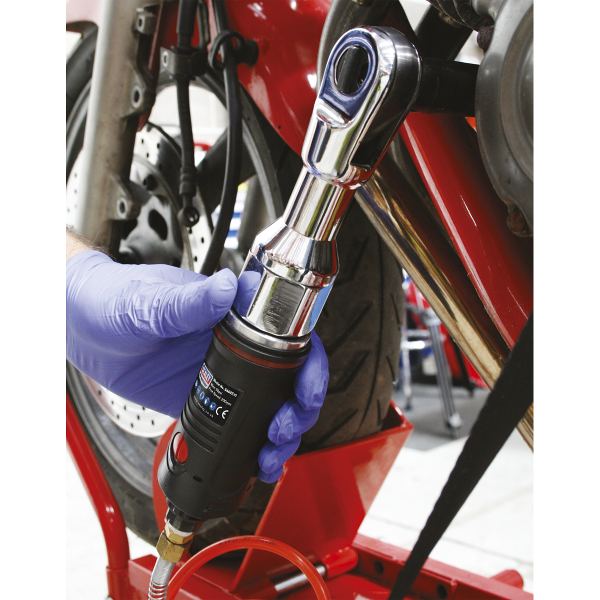 Sealey SA607 Premier Air Ratchet Wrench 3/8"Sq Drive - additional view 11