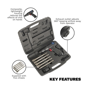 Sealey SA614 Premier Long Stroke Composite Air Hammer Kit - additional view 7