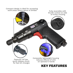 Sealey SA623 Premier Composite Mini Air Pistol Screwdriver - additional view 11