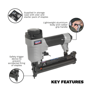 Sealey SA789 Air Staple Gun 13-32mm Capacity - additional view 4