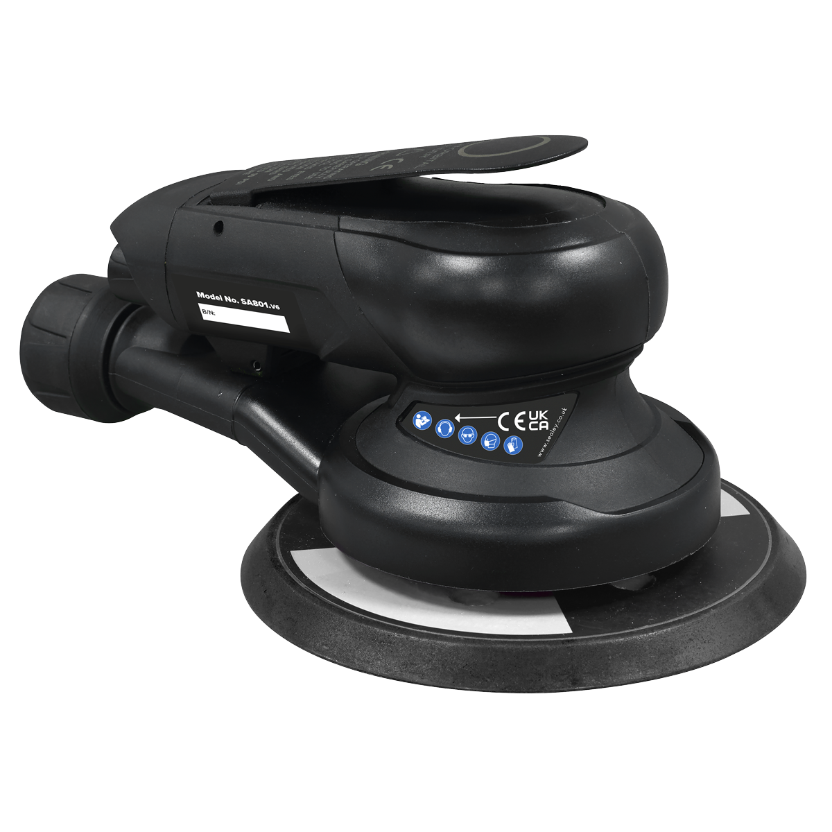 Sealey SA801 Air Palm Orbital Sander Ø150mm Dust-Free - additional view 4