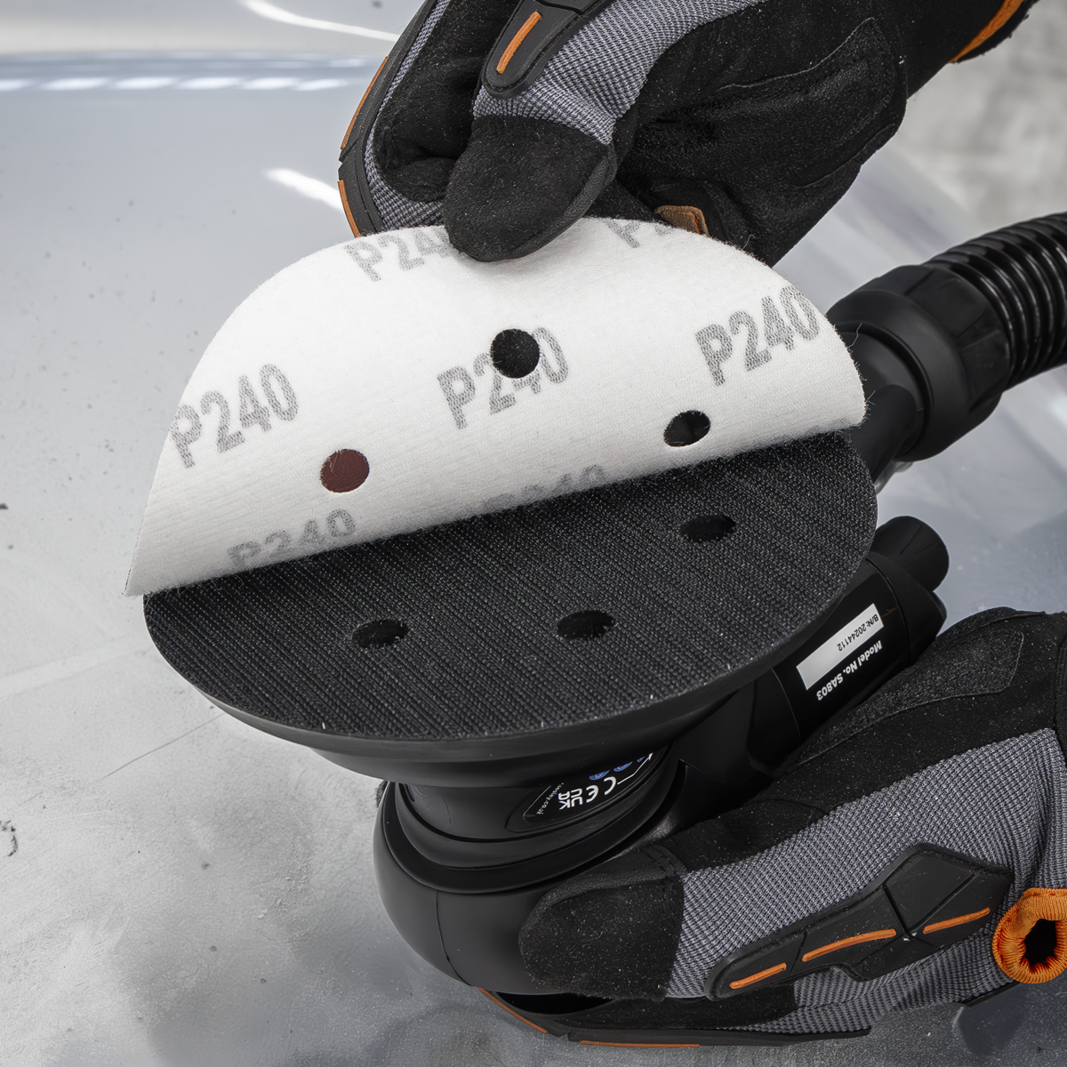 Sealey SA803 Air Palm Orbital Sander Ø150mm Dust-Free - additional view 12