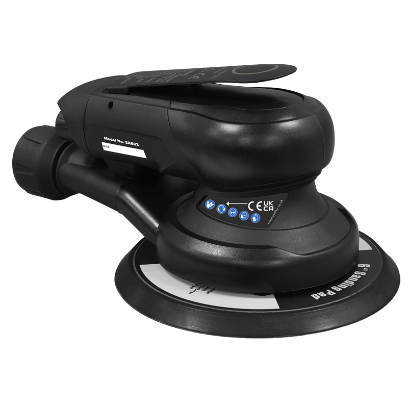 Sealey SA803 Air Palm Orbital Sander Ø150mm Dust-Free - additional view 2