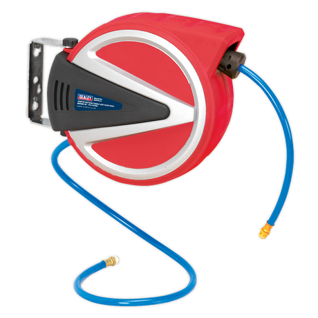 Sealey SA814 15m Retractable PU Air Hose Reel 8mm ID