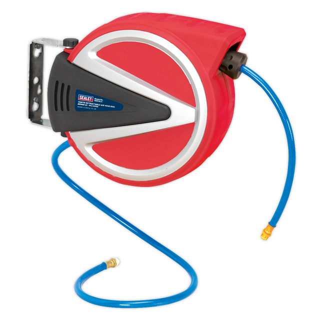 Sealey SA814 15m Retractable PU Air Hose Reel 8mm ID