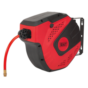 Sealey SA821 10m Auto-Rewind Control PU Air Hose Reel 8mm ID
