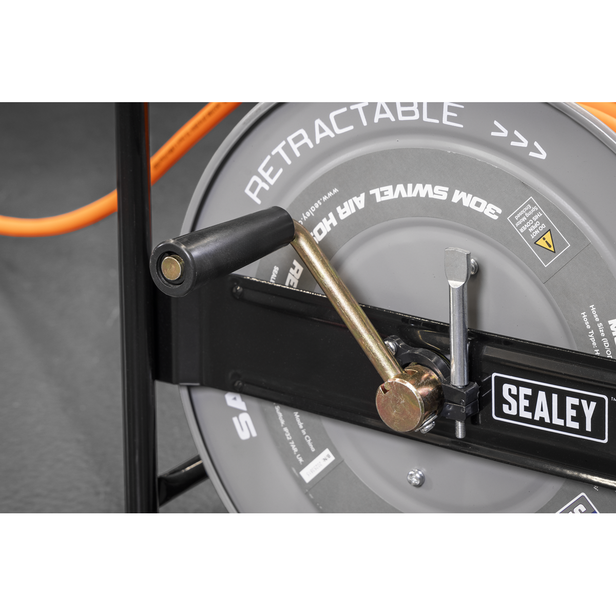 Sealey SA827 30m Swivel Air Hose Reel 6mm ID - additional view 6