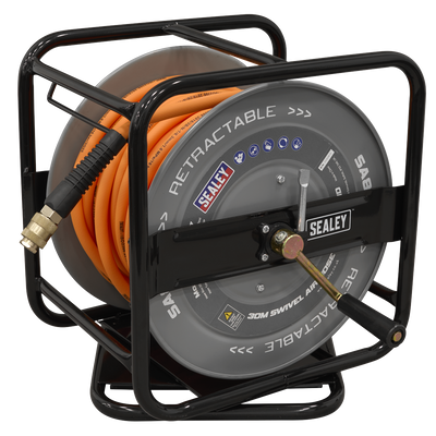 Sealey SA827 30m Swivel Air Hose Reel 6mm ID