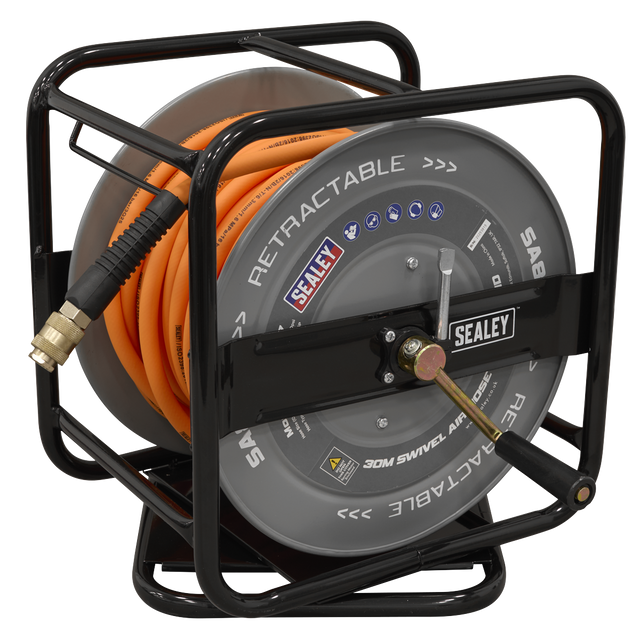 Sealey SA827 30m Swivel Air Hose Reel 6mm ID