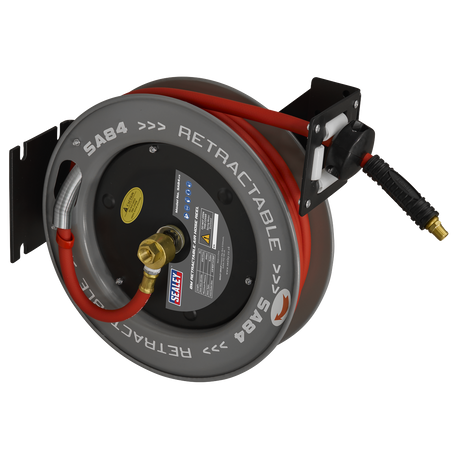 Sealey SA84 8m Retractable Rubber Air Hose with Steel Reel 10mm ID