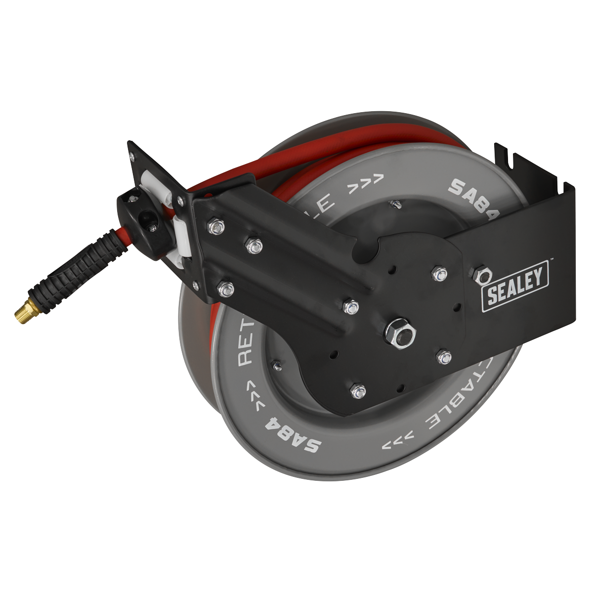 Sealey SA84 8m Retractable Rubber Air Hose with Steel Reel 10mm ID - additional view 3
