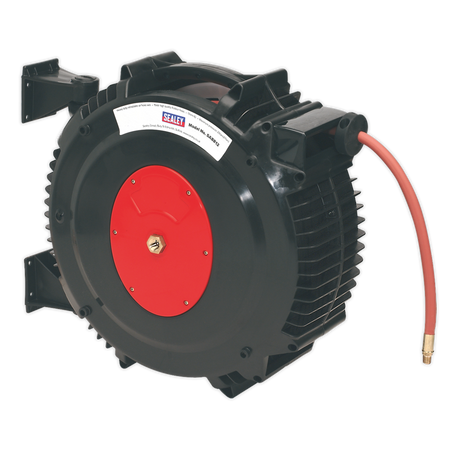 Sealey SA8812 15m Retractable Rubber Air Hose Reel 13mm ID