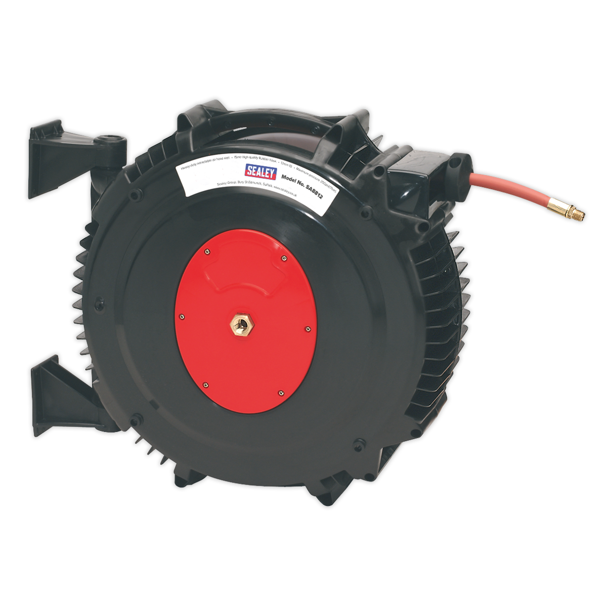 Sealey SA8812 15m Retractable Rubber Air Hose Reel 13mm ID - additional view 3