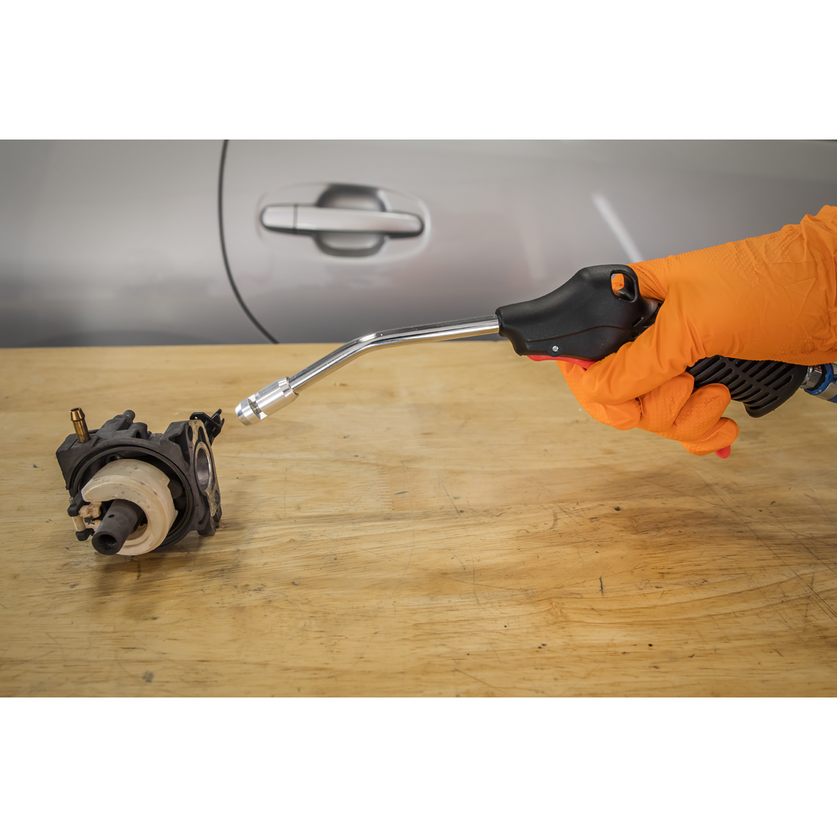 Sealey SA9131 Air Blow Gun 100mm with 1/4"BSP Air Inlet & Safety Nozzle - additional view 5