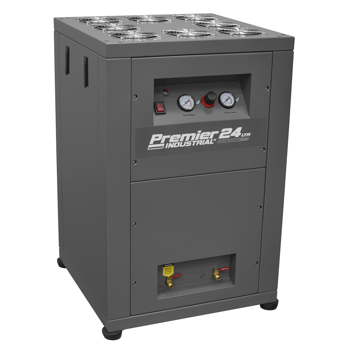 Sealey SAC01VLN 24L Oil Free Low Noise Direct Drive Air Compressor 3hp
