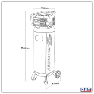 Sealey SAC0620A 6L Direct Drive Air Compressor 2hp - additional view 10