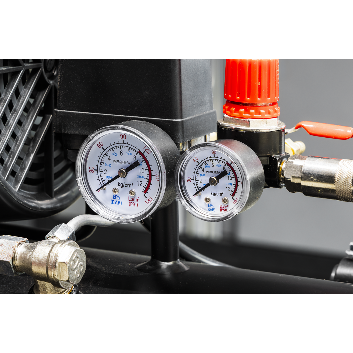 Sealey SAC10002 Air Compressor 100L V-Twin Oil Free Direct Drive 3hp - additional view 3