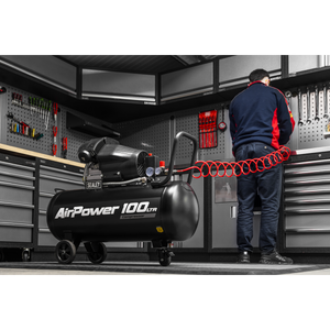 Sealey SAC10002 Air Compressor 100L V-Twin Oil Free Direct Drive 3hp - additional view 4