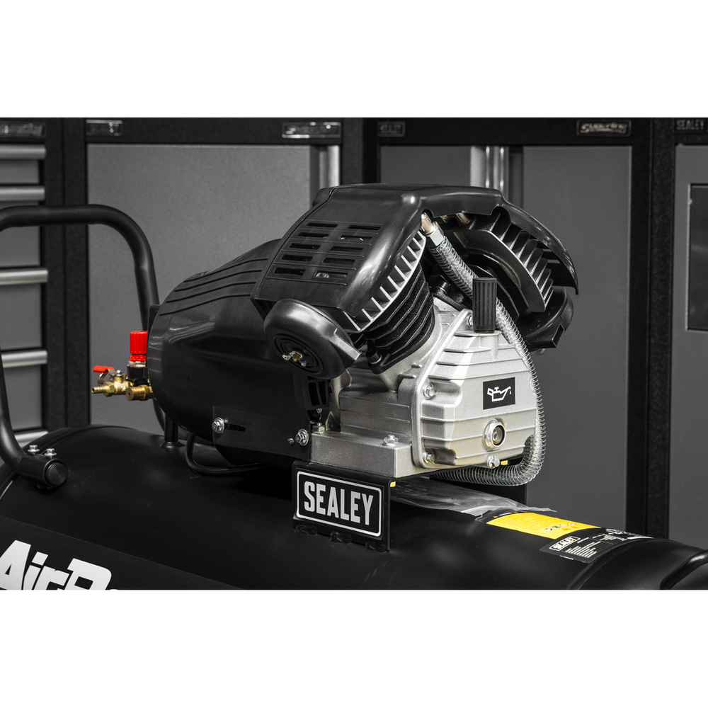 Sealey SAC10002 Air Compressor 100L V-Twin Oil Free Direct Drive 3hp - additional view 7