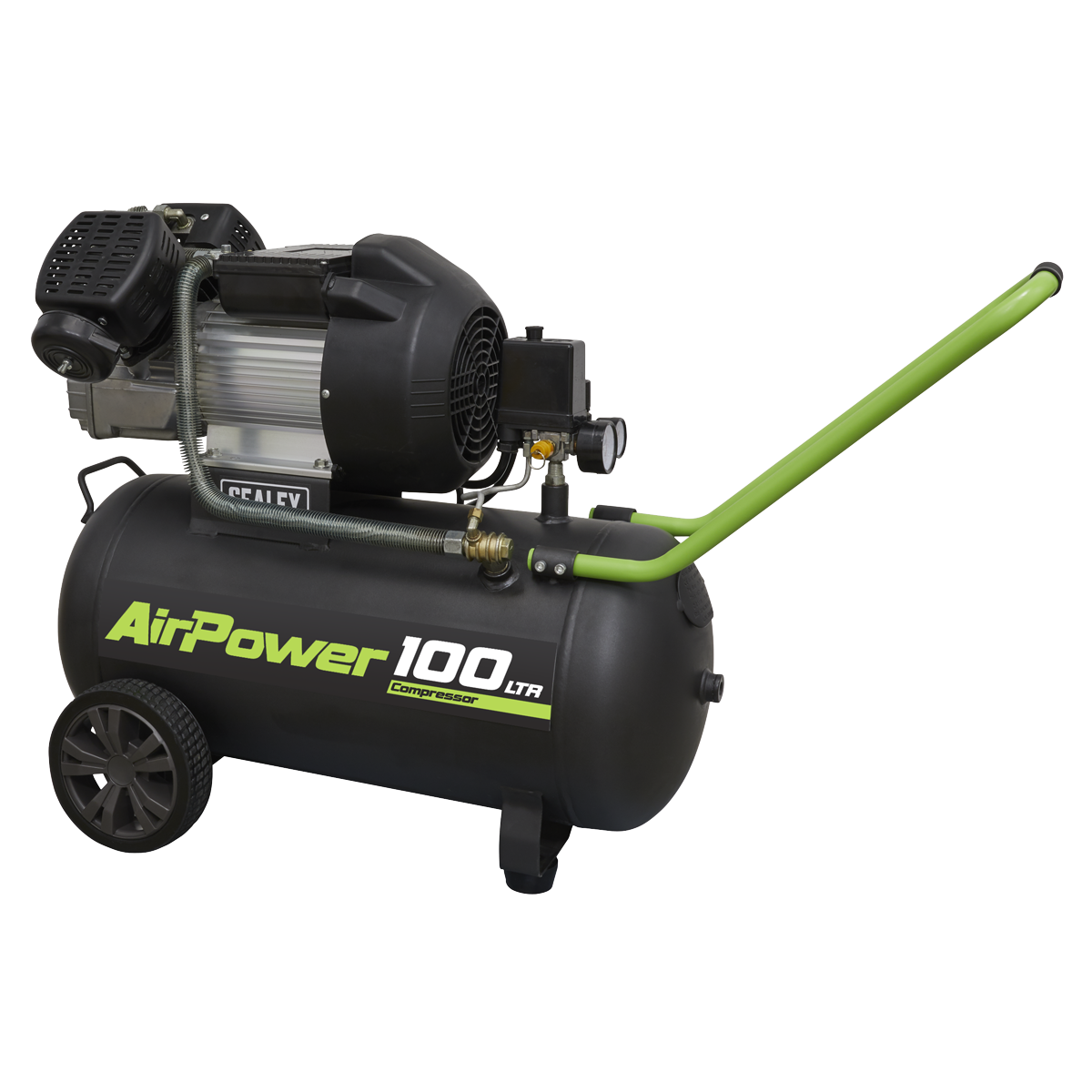 Sealey SAC10030VE 100L V-Twin Direct Drive Air Compressor 3hp