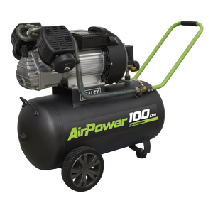 Sealey SAC10030VE 100L V-Twin Direct Drive Air Compressor 3hp - additional view 2
