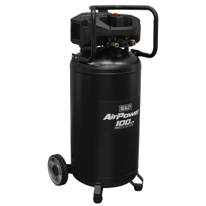 Sealey SAC100V 100L Oil Free Belt Drive Vertical Compressor 2.5hp - additional view 2