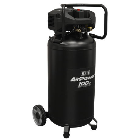 Sealey SAC100V 100L Oil Free Belt Drive Vertical Compressor 2.5hp - additional view 2