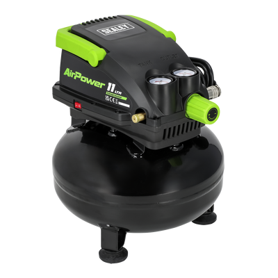 Sealey SAC1100 11L Oil Free Direct Drive Air Compressor 0.5hp