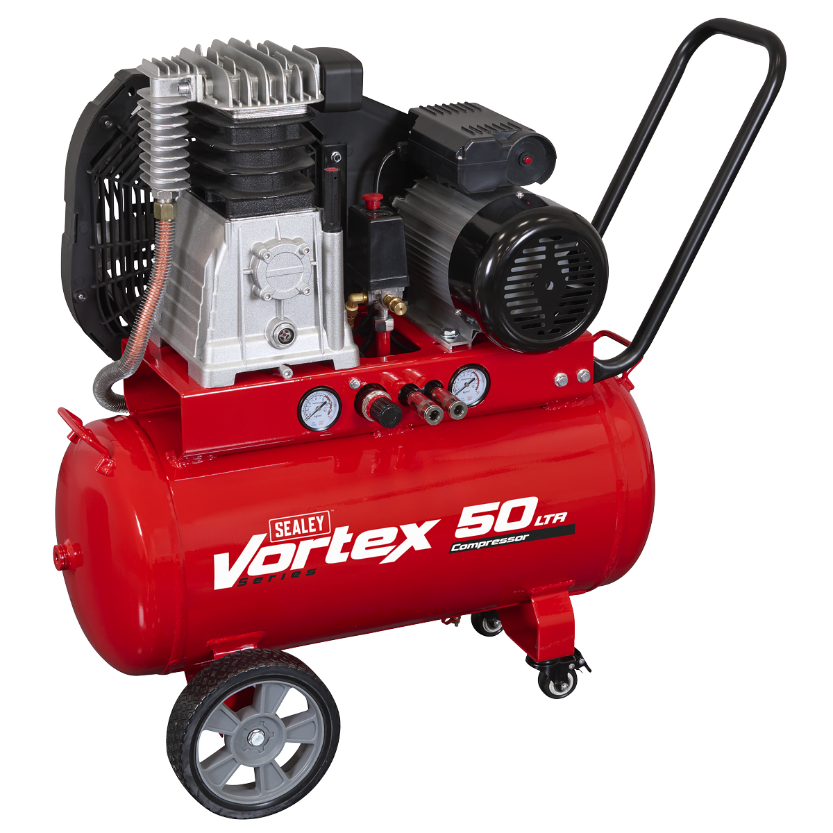 Sealey SAC1503B 50L Belt Drive Air Compressor with Cast Cylinders & Wheels 3.5hp - additional view 2