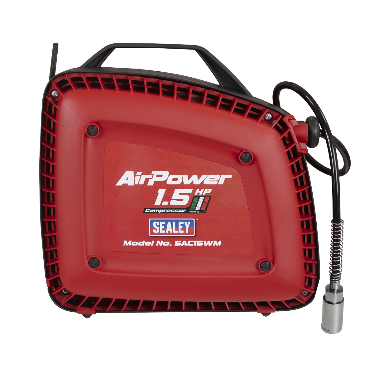 Sealey SAC15WM Wall Mounting Oil Free Air Compressor 1.5hp with 7m Retractable Hose Reel - additional view 7
