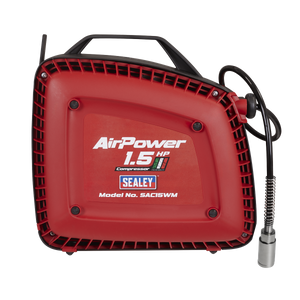 Sealey SAC15WM Wall Mounting Oil Free Air Compressor 1.5hp with 7m Retractable Hose Reel - additional view 7