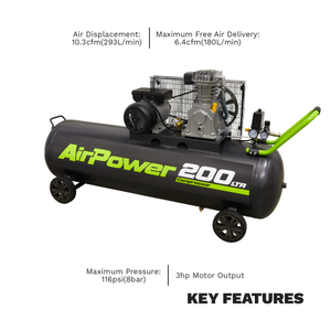 Sealey SAC20030B 200L Belt Drive Air Compressor 3hp - additional view 10