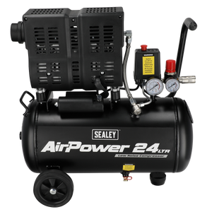 Sealey SAC2400S 24L Low Noise Oil Free Direct Drive Air Compressor 1hp - additional view 3