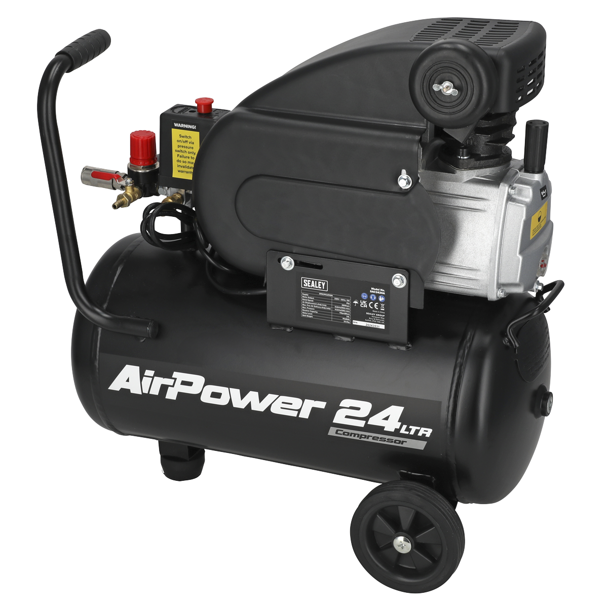 Sealey SAC2420A 24L Direct Drive Air Compressor 2hp - additional view 9
