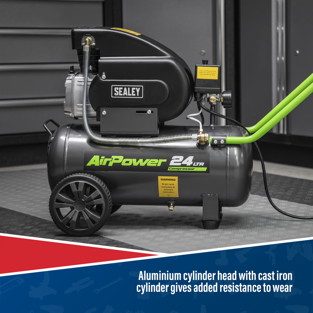 Sealey SAC2420E 24L Direct Drive Air Compressor 2hp - additional view 5