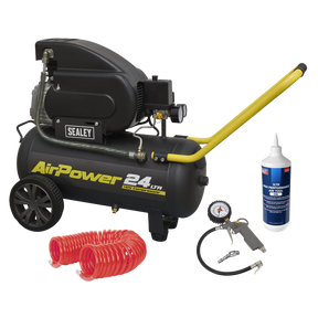 Sealey SAC2420E110VSC 24L Direct Drive Air Compressor Combo 2hp 110V