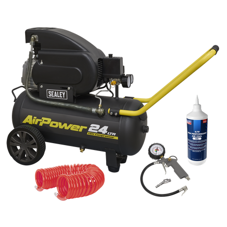 Sealey SAC2420E110VSC 24L Direct Drive Air Compressor Combo 2hp 110V