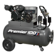 Sealey SAC3103B Premier 100L Belt Drive Air Compressor with Front Control Panel 3hp