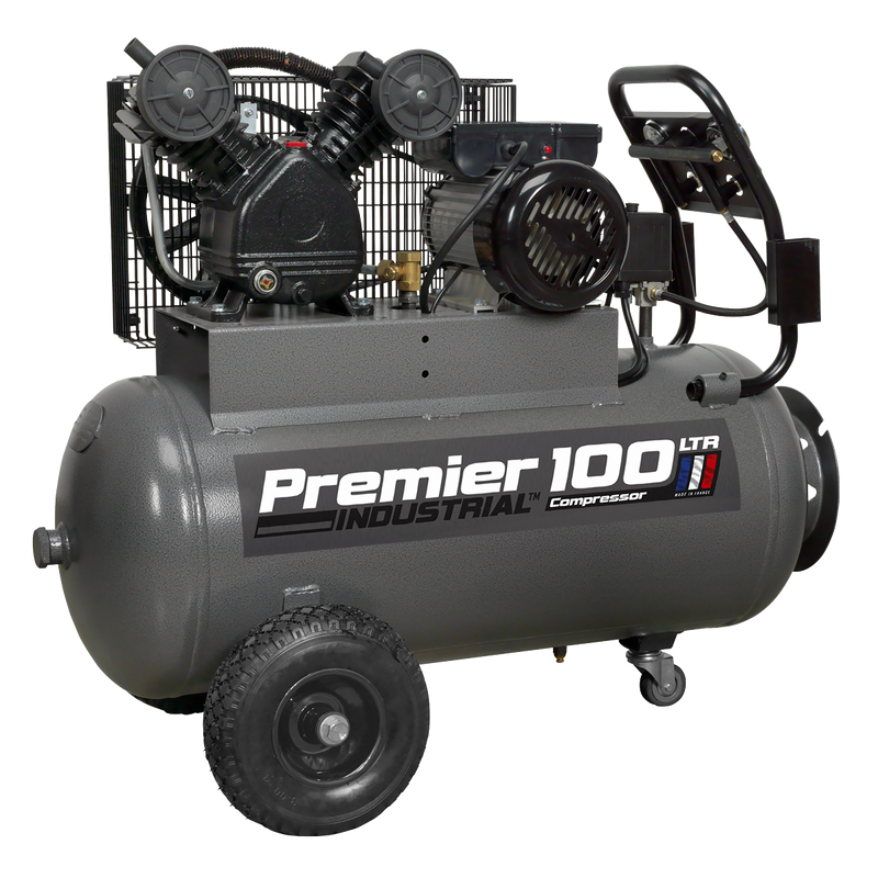 Sealey SAC3103B Premier 100L Belt Drive Air Compressor with Front Control Panel 3hp - additional view 7