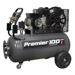 Sealey SAC3103B Premier 100L Belt Drive Air Compressor with Front Control Panel 3hp - additional view 8