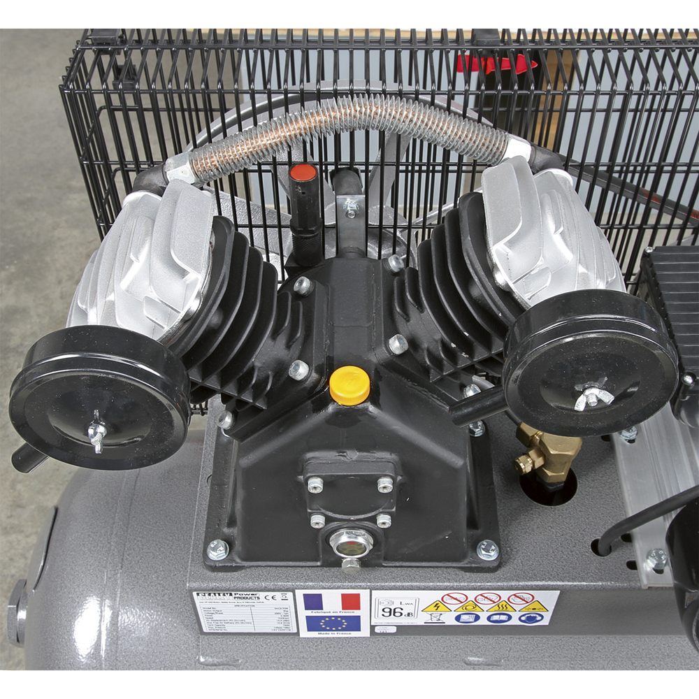 Sealey SAC3153B Premier 150L Belt Drive Air Compressor with Front Control Panel 3hp - additional view 6