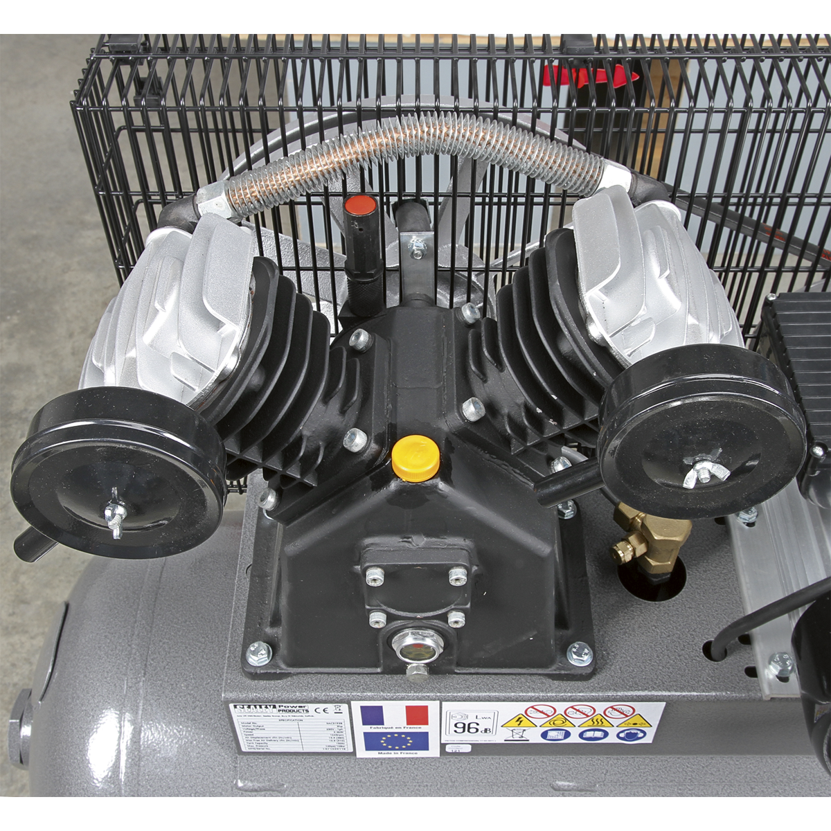 Sealey SAC3153B Premier 150L Belt Drive Air Compressor with Front Control Panel 3hp - additional view 6