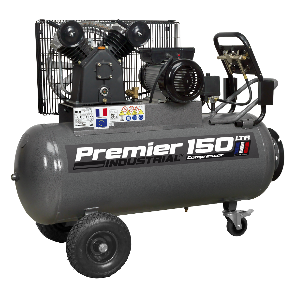 Sealey SAC3153B Premier 150L Belt Drive Air Compressor with Front Control Panel 3hp - additional view 7