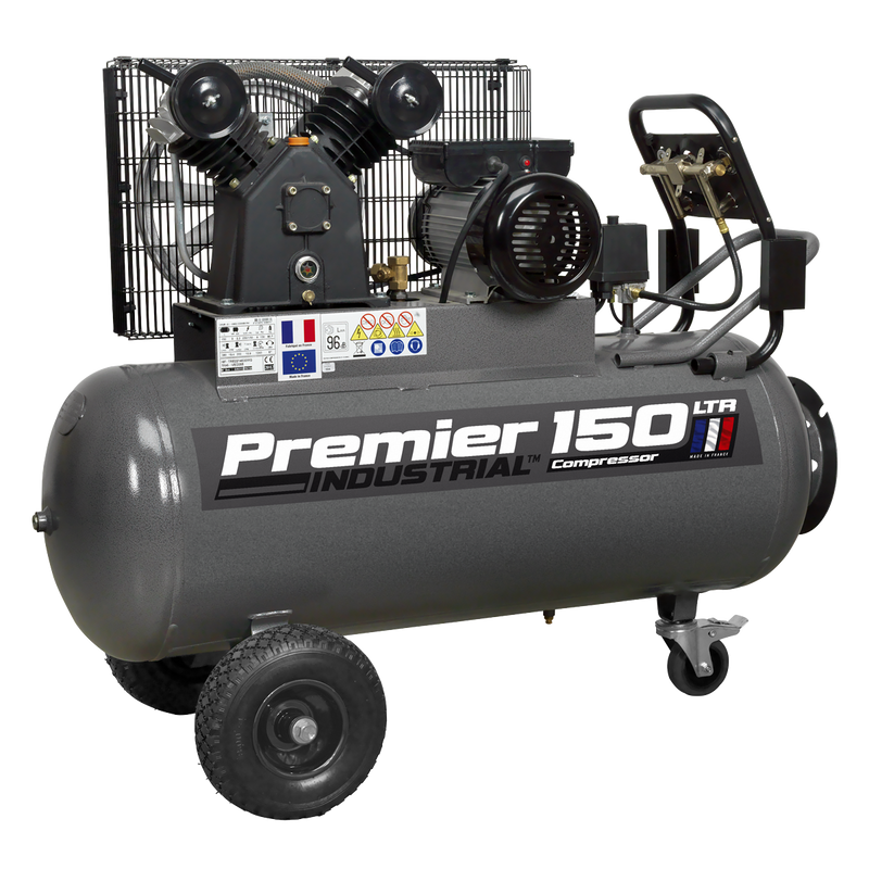 Sealey SAC3153B Premier 150L Belt Drive Air Compressor with Front Control Panel 3hp - additional view 7