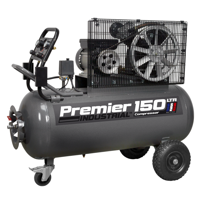 Sealey SAC3153B Premier 150L Belt Drive Air Compressor with Front Control Panel 3hp - additional view 8