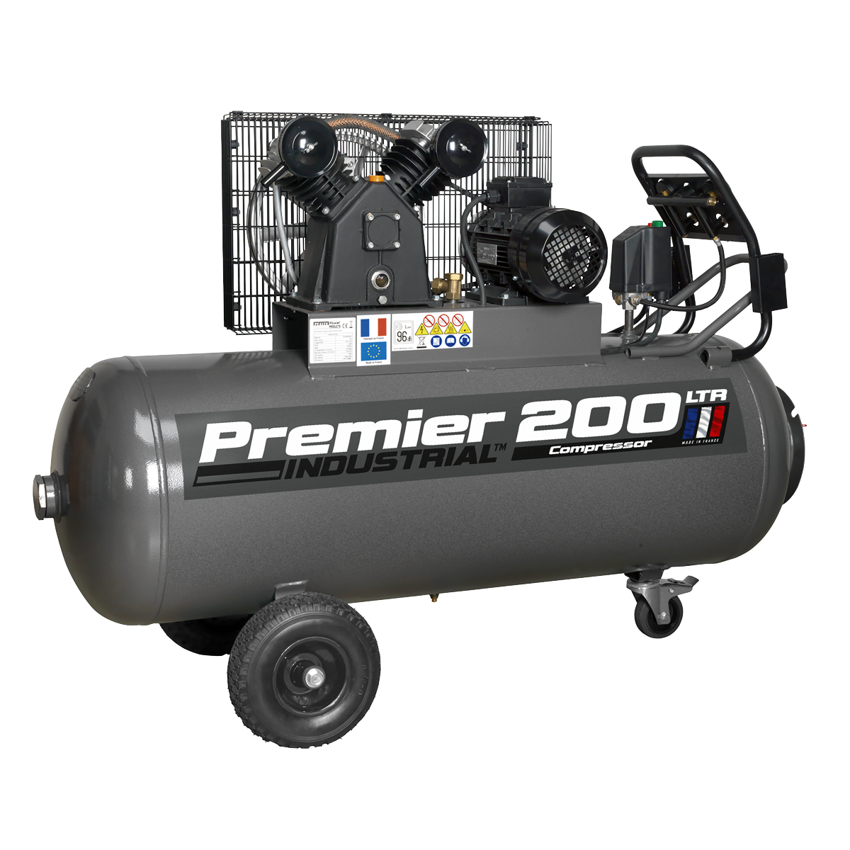 Sealey SAC3203B3PH Premier 200L Belt Drive Air Compressor with Front Control Panel - additional view 2