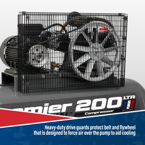 Sealey SAC32055B Premier 200L Belt Drive Air Compressor 5.5hp - additional view 4