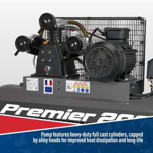 Sealey SAC32055B Premier 200L Belt Drive Air Compressor 5.5hp - additional view 5