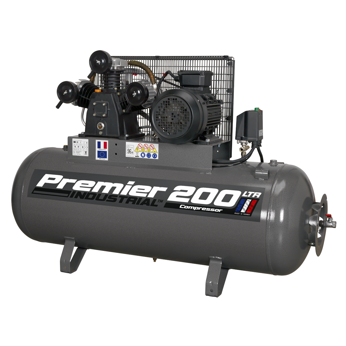 Sealey SAC32055B Premier 200L Belt Drive Air Compressor 5.5hp