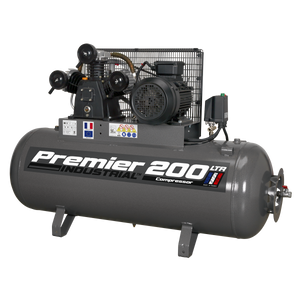 Sealey SAC32055B Premier 200L Belt Drive Air Compressor 5.5hp